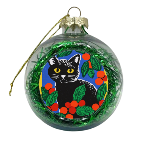 Christmas kitty mood - xmas bauble by DejaReve