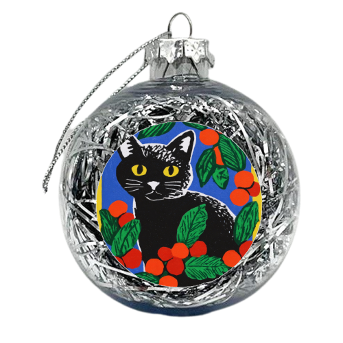 Christmas kitty mood - xmas bauble by DejaReve