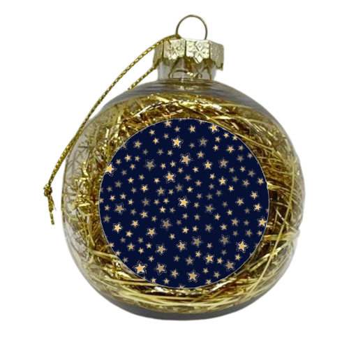 Christmas night stars - xmas bauble by haris kavalla