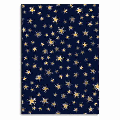 Christmas night stars - personalised A4, A5, A6 notebook by haris kavalla