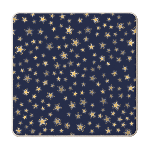 Christmas night stars - personalised beer coaster by haris kavalla