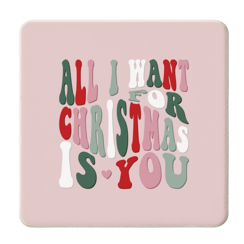 Christmas partner love print - personalised beer coaster by The Girl Next Draw