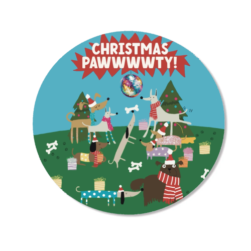 Christmas Pawty Dogs - Magnet by Giddy Kipper