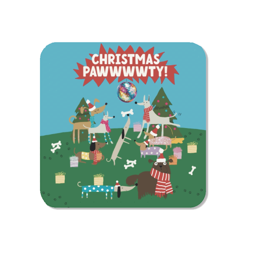 Christmas Pawty Dogs - Magnet by Giddy Kipper