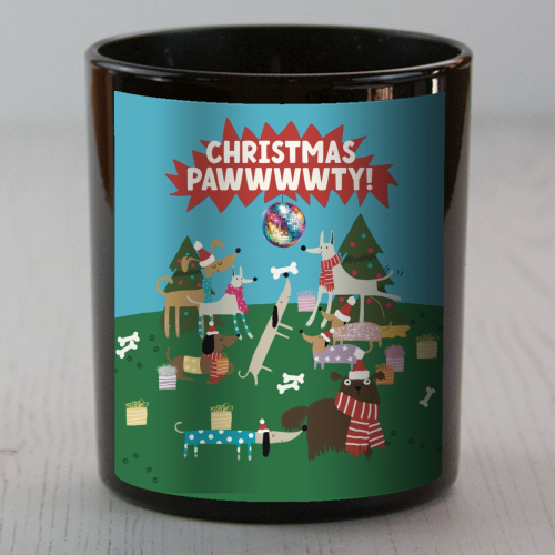 Christmas Pawty Dogs - scented candle by Giddy Kipper