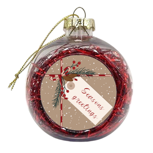 Christmas present illustration - xmas bauble by The Girl Next Draw