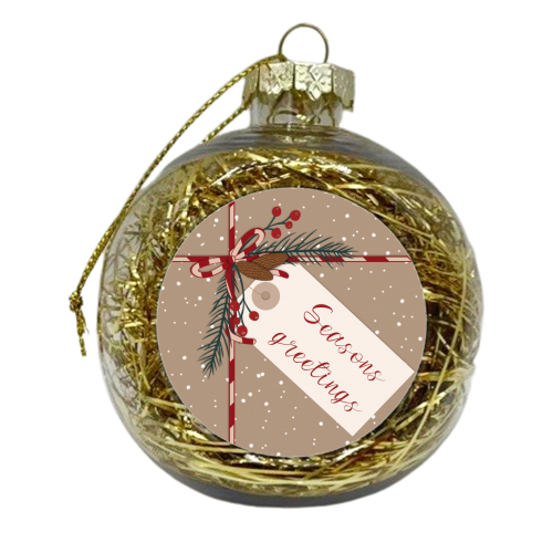 Christmas present illustration - xmas bauble by The Girl Next Draw