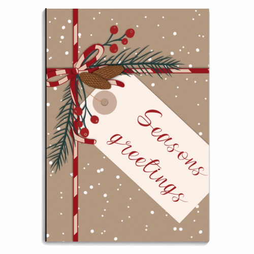 Christmas present illustration - personalised A4, A5, A6 notebook by The Girl Next Draw