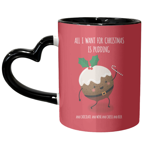 Christmas Pudding - unique mug by Mandy Kippax