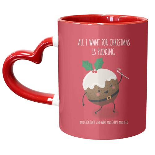 Christmas Pudding - unique mug by Mandy Kippax