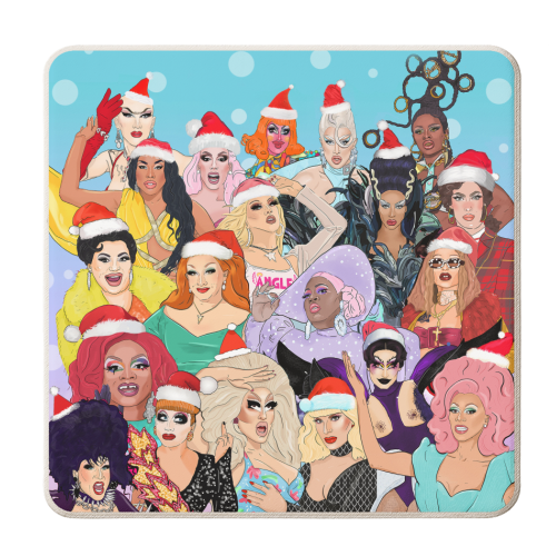 Christmas Queens - personalised beer coaster by The Queer Store