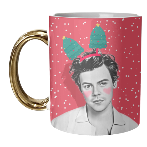 Christmas Red Harry - unique mug by DOLLY WOLFE