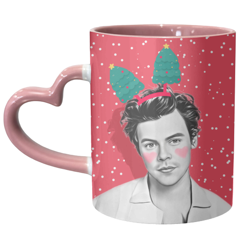 Christmas Red Harry - unique mug by DOLLY WOLFE