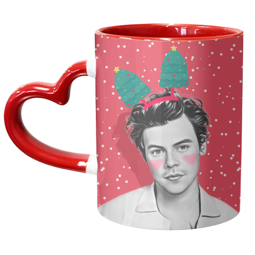 Christmas Red Harry - unique mug by DOLLY WOLFE