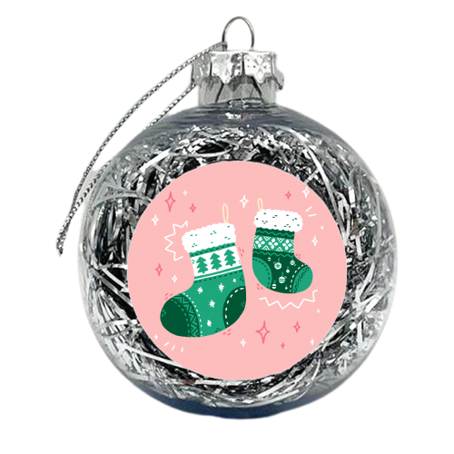 Christmas stockings - xmas bauble by Matt Joyce