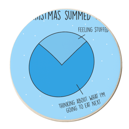 Christmas Summed Up - personalised beer coaster by Pink and Pip