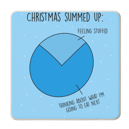 Christmas Summed Up - personalised beer coaster by Pink and Pip