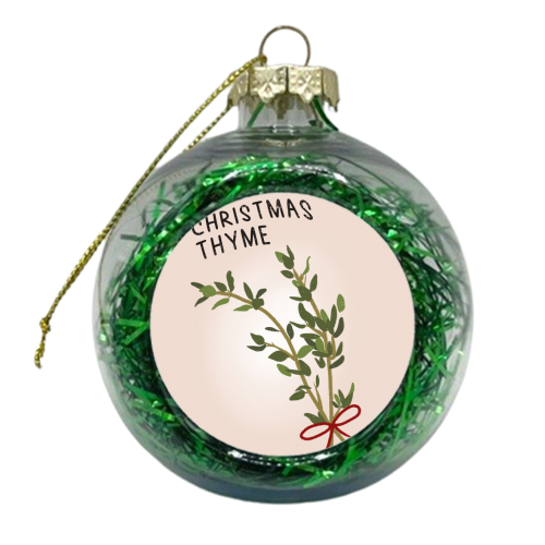 Christmas Thyme - xmas bauble by Pink and Pip
