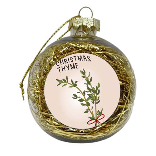 Christmas Thyme - xmas bauble by Pink and Pip