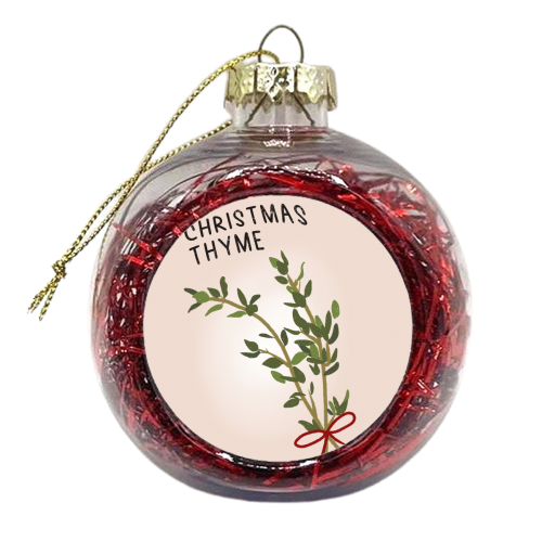 Christmas Thyme - xmas bauble by Pink and Pip