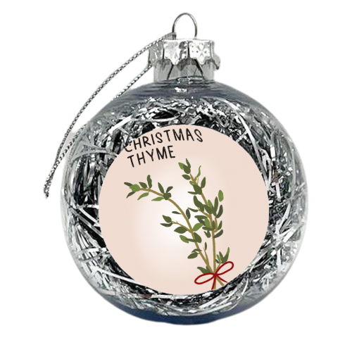 Christmas Thyme - xmas bauble by Pink and Pip