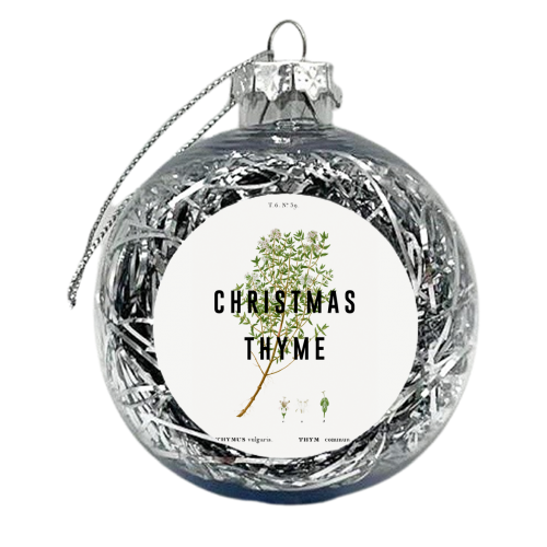 Christmas Thyme - xmas bauble by The 13 Prints
