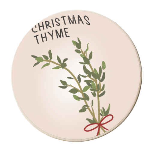 Christmas Thyme - personalised beer coaster by Pink and Pip