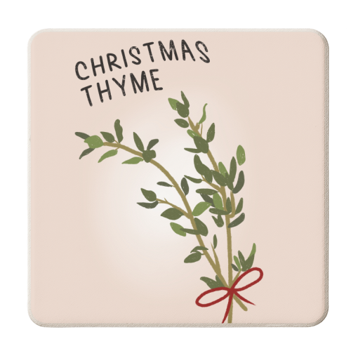 Christmas Thyme - personalised beer coaster by Pink and Pip
