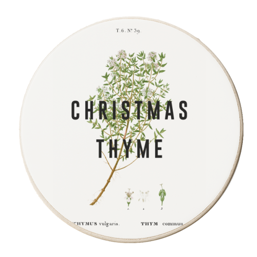 Christmas Thyme - personalised beer coaster by The 13 Prints