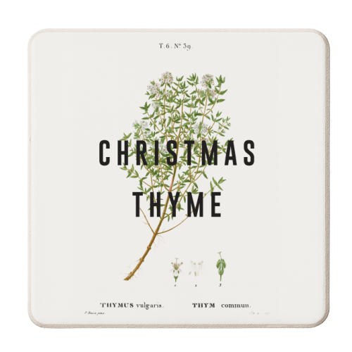 Christmas Thyme - personalised beer coaster by The 13 Prints