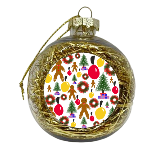 Christmas Time - xmas bauble by Natalie North