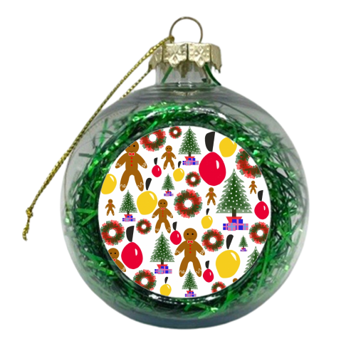 Christmas Time - xmas bauble by Natalie North
