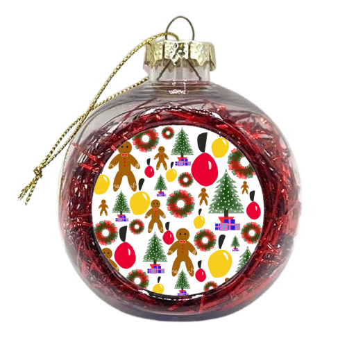 Christmas Time - xmas bauble by Natalie North