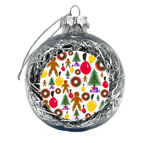 Christmas Time - xmas bauble by Natalie North