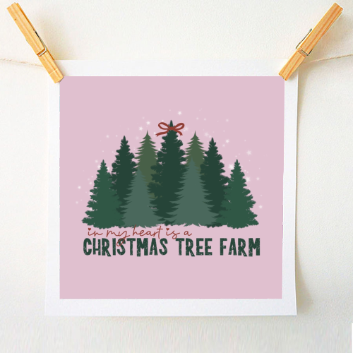 Taylor's Christmas Tree Farm - A1 - A4 art print by Giddy Kipper