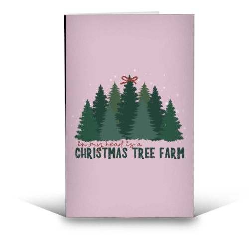 Taylor's Christmas Tree Farm - funny greeting card by Giddy Kipper