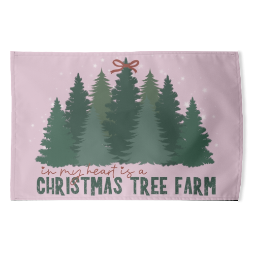 Taylor's Christmas Tree Farm - funny tea towel by Giddy Kipper
