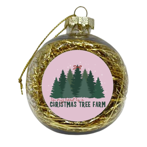 Taylor's Christmas Tree Farm - xmas bauble by Giddy Kipper