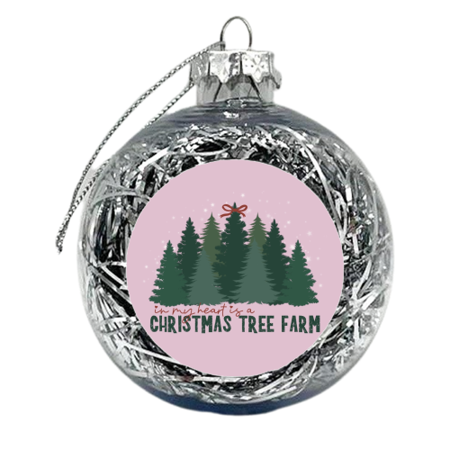 Taylor's Christmas Tree Farm - xmas bauble by Giddy Kipper