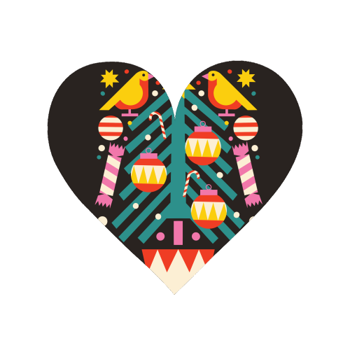 Christmas Tree Geometric Design - Magnet by AbiGoLucky