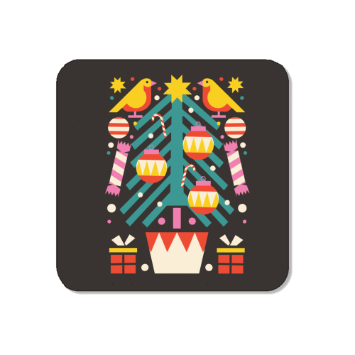 Christmas Tree Geometric Design - Magnet by AbiGoLucky