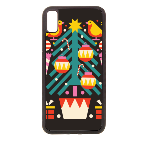 Christmas Tree Geometric Design - stylish phone case by AbiGoLucky