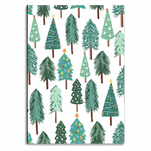 Christmas Tree - personalised A4, A5, A6 notebook by Mukta Lata Barua