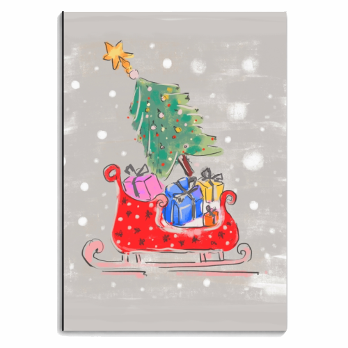 Christmas Tree - personalised A4, A5, A6 notebook by Mukta Lata Barua