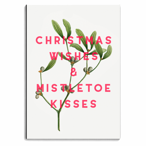 Christmas Wishes & Mistletoe Kisses - personalised A4, A5, A6 notebook by The 13 Prints