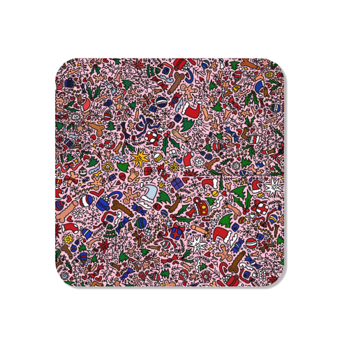 Christmass naughty pattern - Magnet by andrea zuza