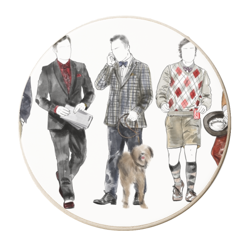 Chuck Bass's Fit - personalised beer coaster by Yaz Raja