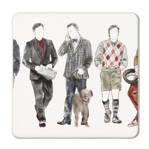 Chuck Bass's Fit - personalised beer coaster by Yaz Raja