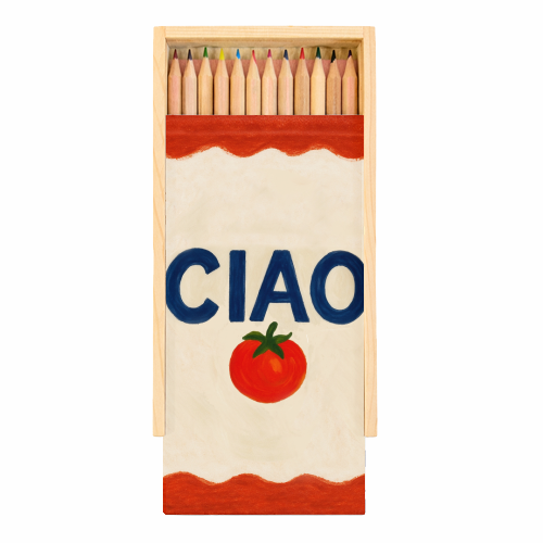 Ciao Tomato - Coloured Pencils with Box by Ms Doodle