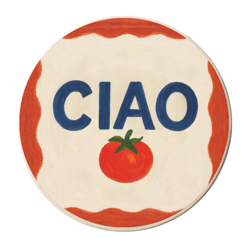 Ciao Tomato - personalised beer coaster by Ms Doodle